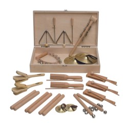 Kit Pequeña percusión Goldon Caja 32 piezas 30140