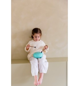 Tambor d'acer 8 llengüetes per a nens Tambú Teal Peal