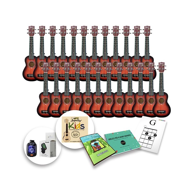 Conjunt Pedagogia per a l'ukelele 24 LunnaSiFaSol Experts en Pedagogia Musical