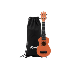 Ukelele soprano color taronja amb cordes de colors Mercury School Kunde