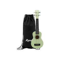 Ukelele soprano color verd cel amb cordes de colors Mercury School Kunde