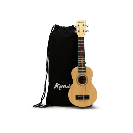 Ukelele soprano color natural amb cordes de colors Mercury School Kunde