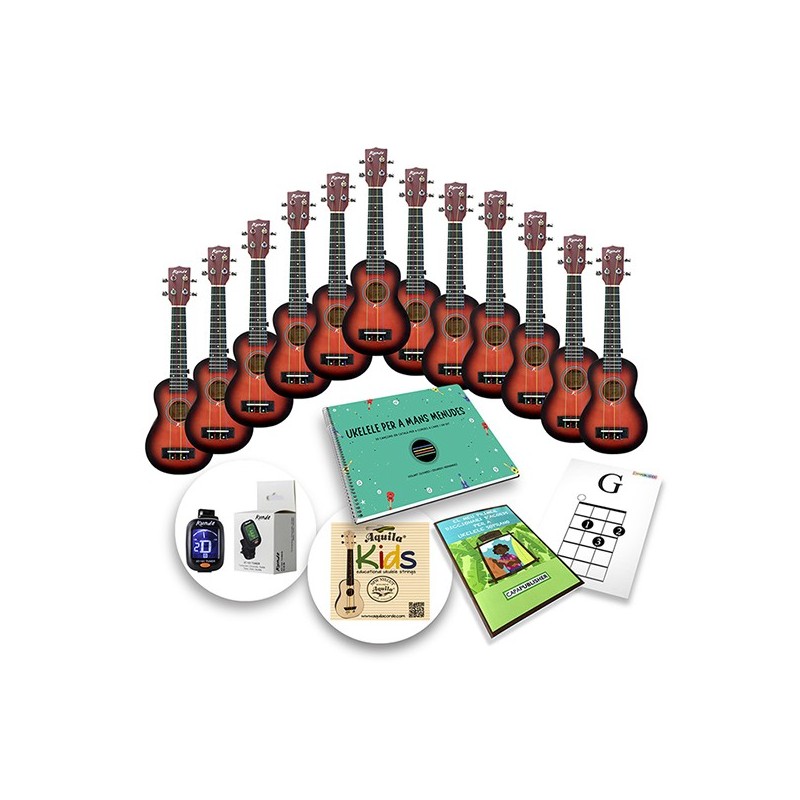 Pack 12 Pedagogia per a l'ukelele LlunnaSiFaSol Experts en pedagogia musical